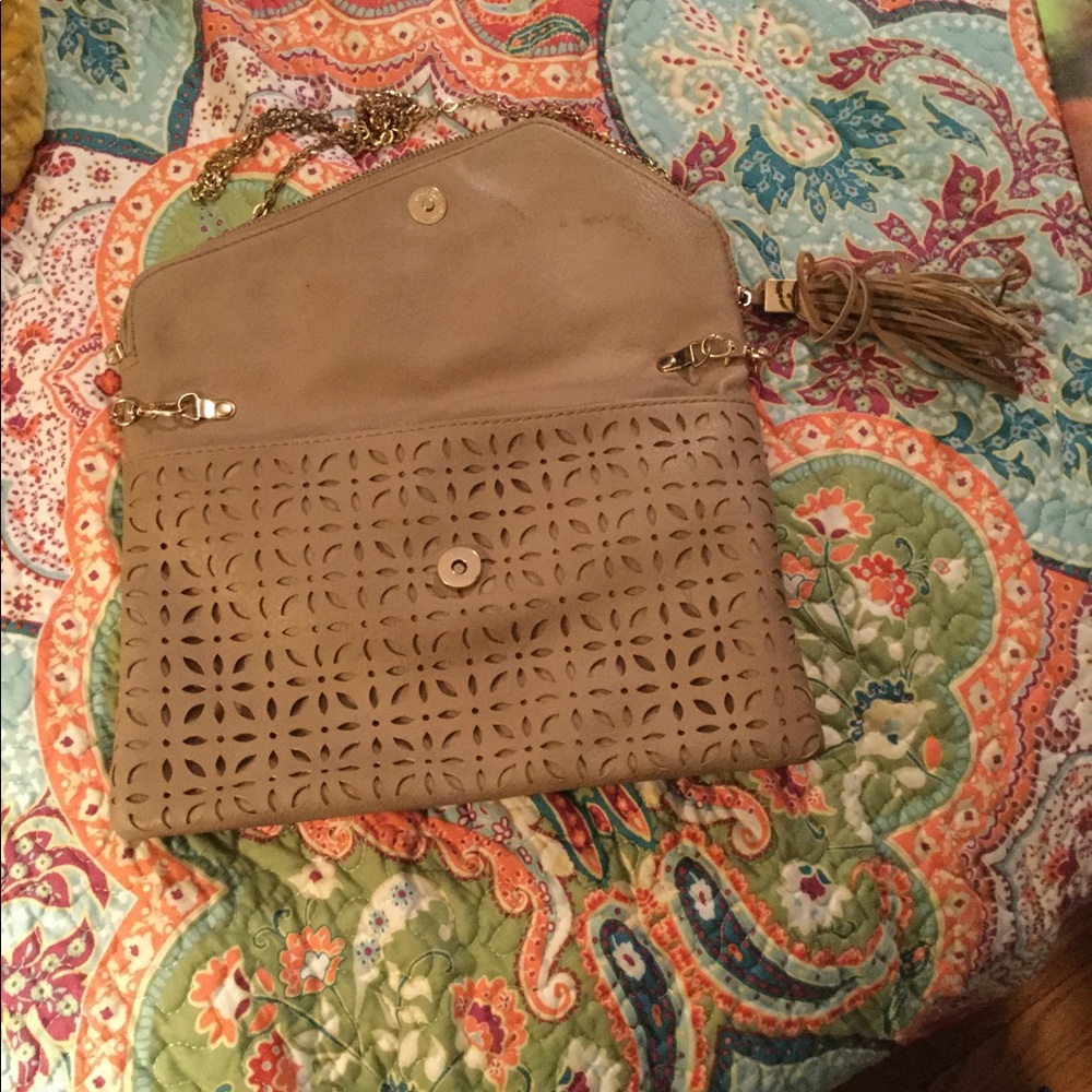 Cross body leather purse